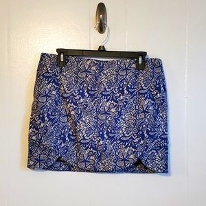 VERY J blue large mini skirt